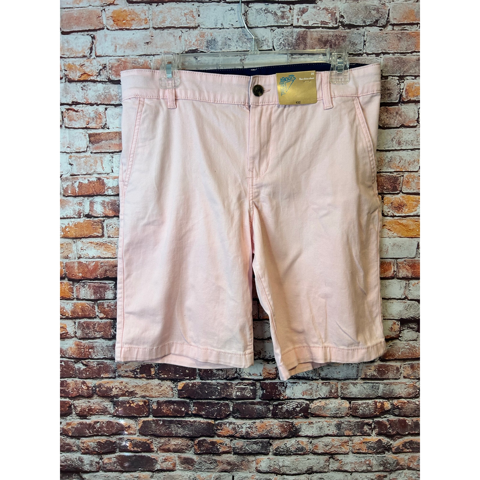 Thereabouts Flex Chino Short Innocent Pink Shorts Boy's Size 20 New